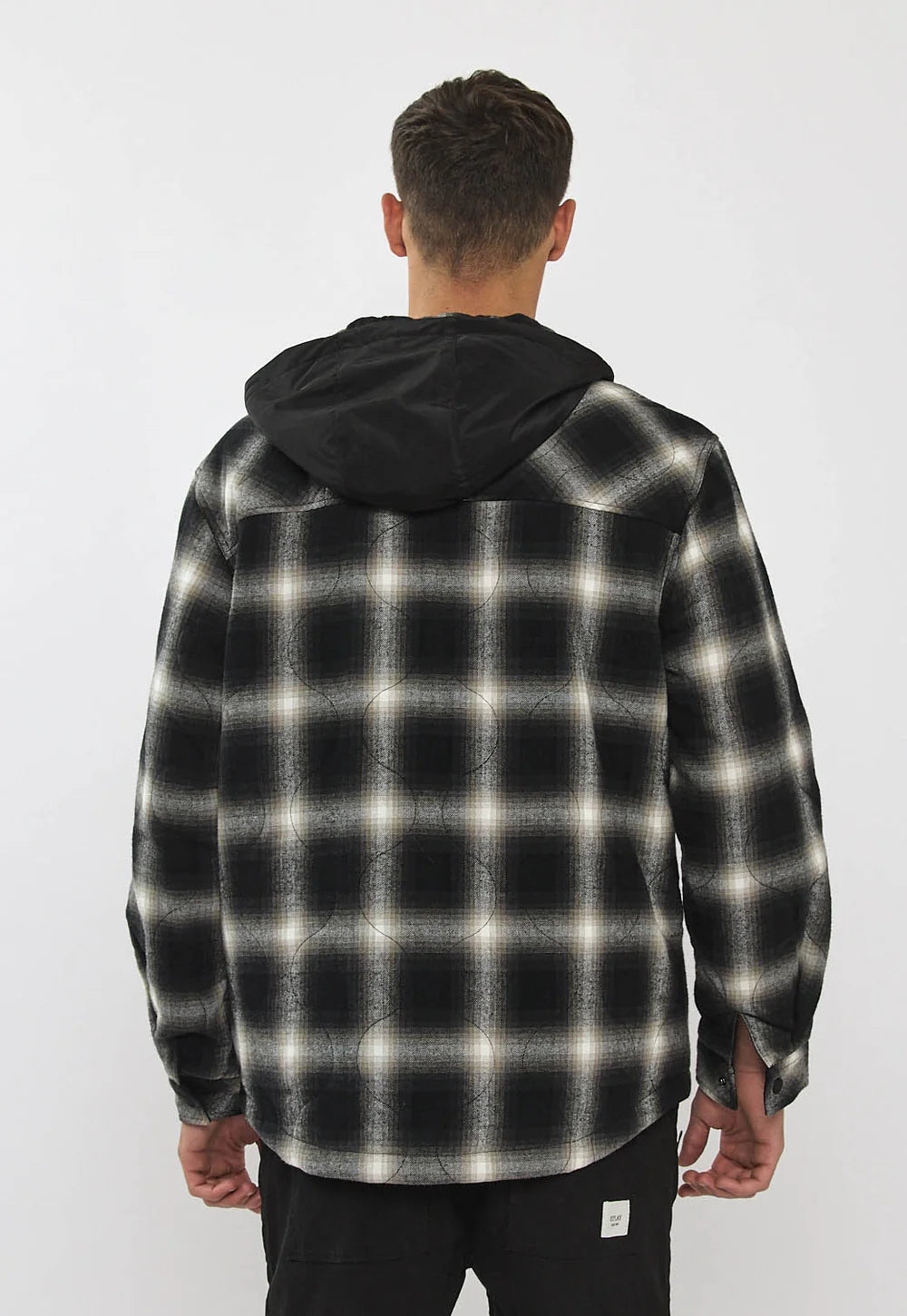 Replay Limited Edition Planel Coat ריפלי מעיל מרופד בצבע שחור מתהפך 2 צדדים