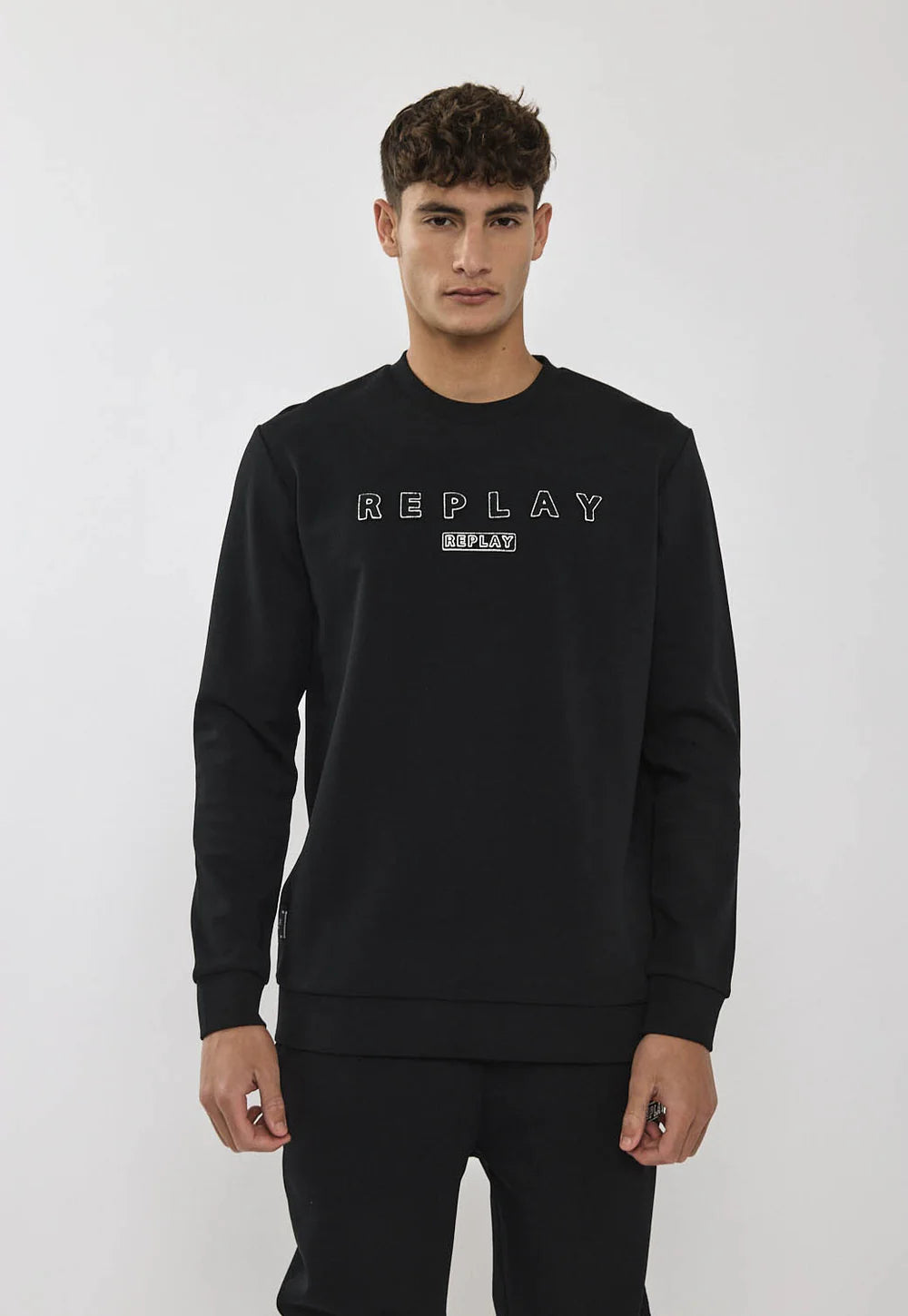 Replay tracksuit ריפלי חליפה 2 חלקים בצבע שחור