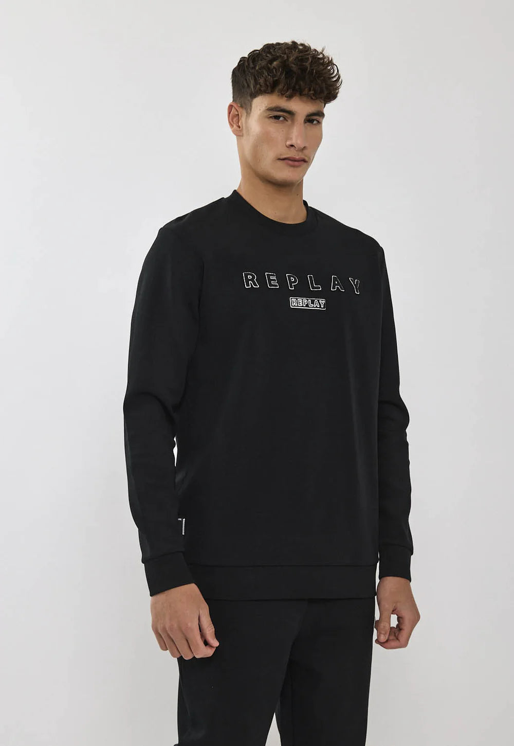 Replay tracksuit ריפלי חליפה 2 חלקים בצבע שחור