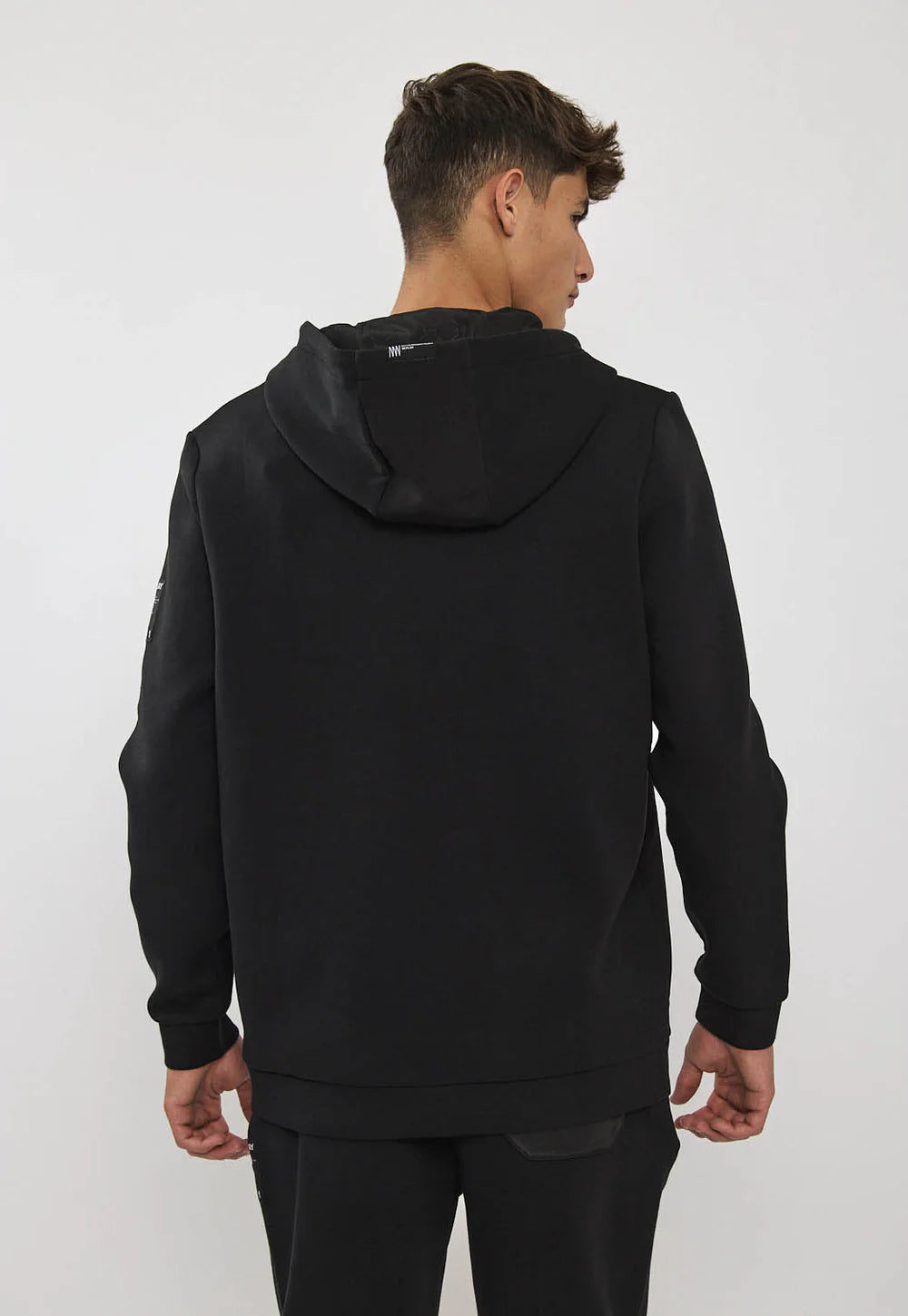 Replay Jacket ריפלי ג'קט עם כובע בצבע שחור