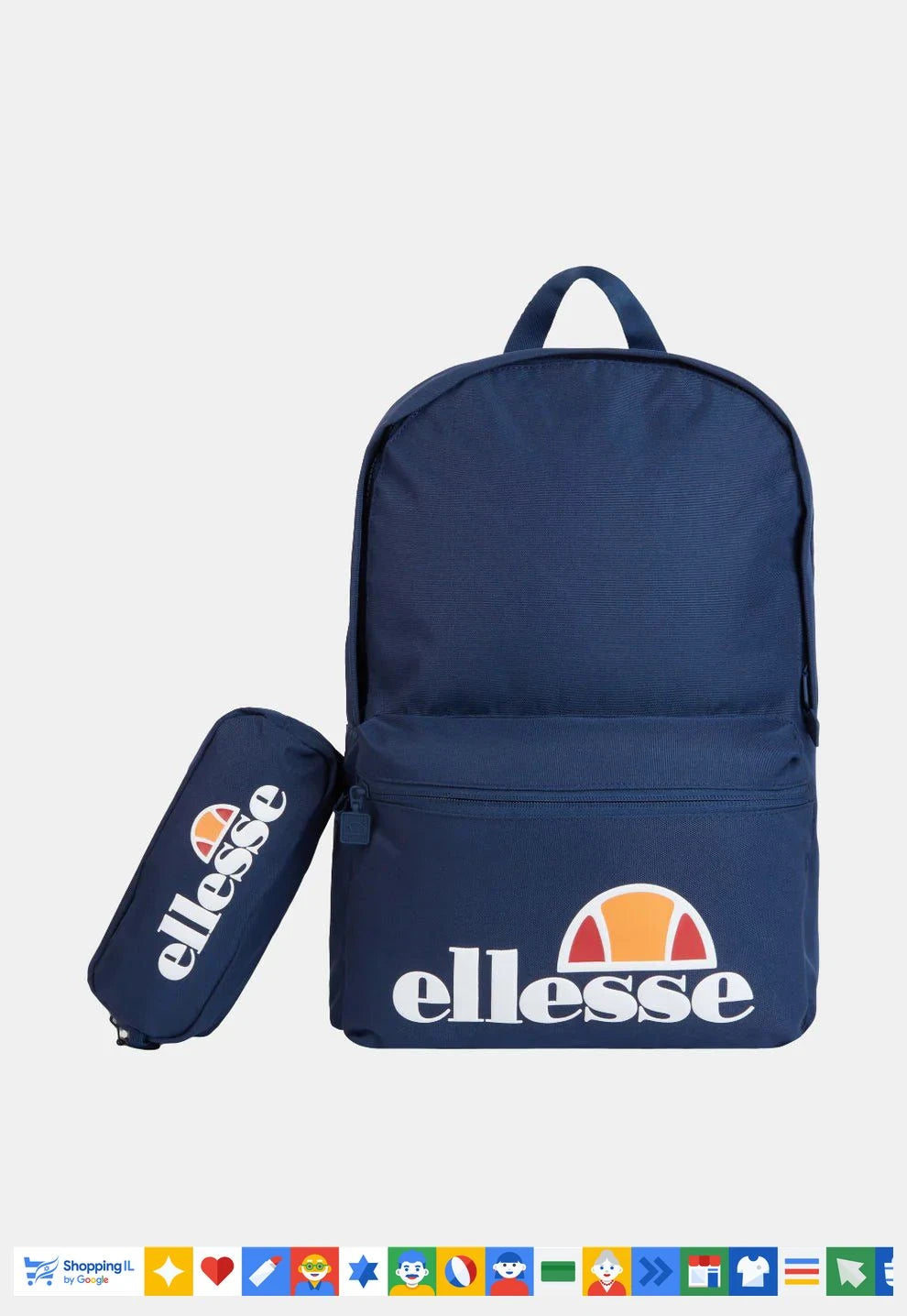 תיק גב Ellesse Core Rolby בצבע נייבי SAAY0591429153OS עם קלמר | תיק אלס לבית ספר | תיקי גב B Brands