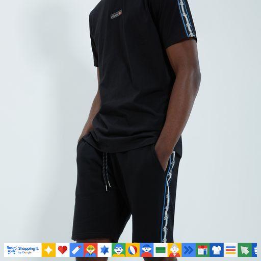 סט מכנס וחולצה Ellesse שחור SHR17990/SHR17989 | סט קיץ אלס לגבר עם לוגו בולט | אופנת גברים B Brands