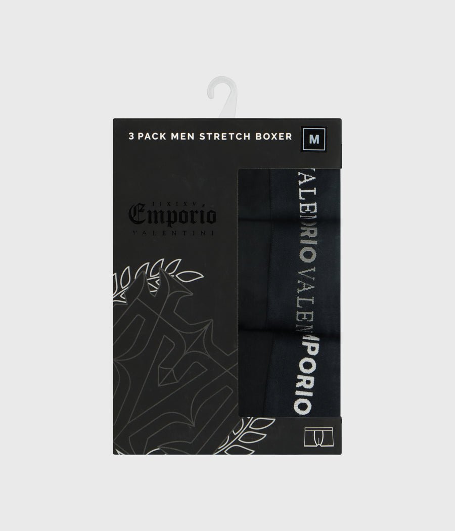 Emporio valentini underwear for man מארז 3 תחתוני בוקסר לגבר - www.bbrands.co.il Emporio valentini underwear for man מארז 3 תחתוני בוקסר לגבר