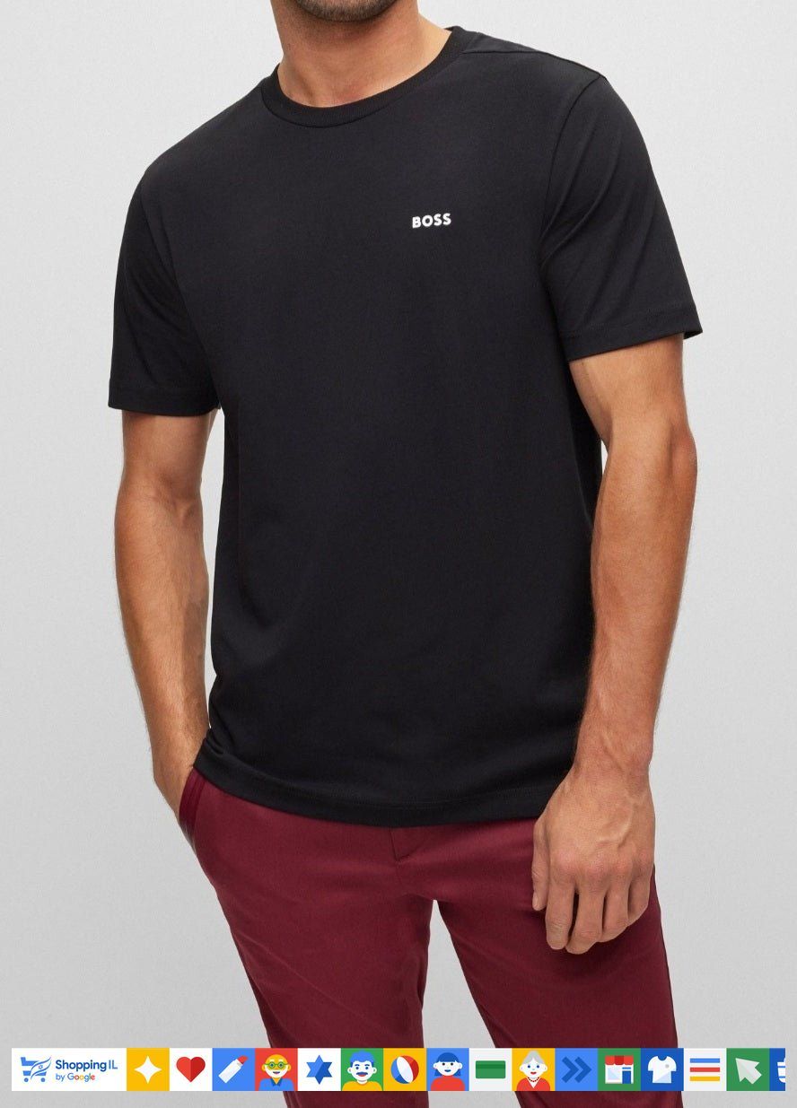 Hugo Boss tshirt חולצה הוגו בוס טישרט בצבע שחור - www.bbrands.co.il Hugo Boss tshirt חולצה הוגו בוס טישרט בצבע שחור