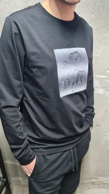 Replay tshirt 3D Men ריפליי חולצת שרוול ארוך תלת מימד - www.bbrands.co.il Replay tshirt 3D Men ריפליי חולצת שרוול ארוך תלת מימד