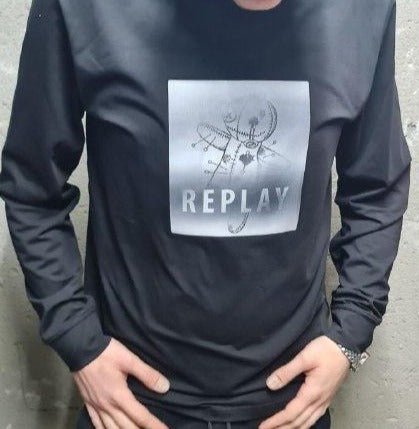 Replay tshirt 3D Men ריפליי חולצת שרוול ארוך תלת מימד - www.bbrands.co.il Replay tshirt 3D Men ריפליי חולצת שרוול ארוך תלת מימד