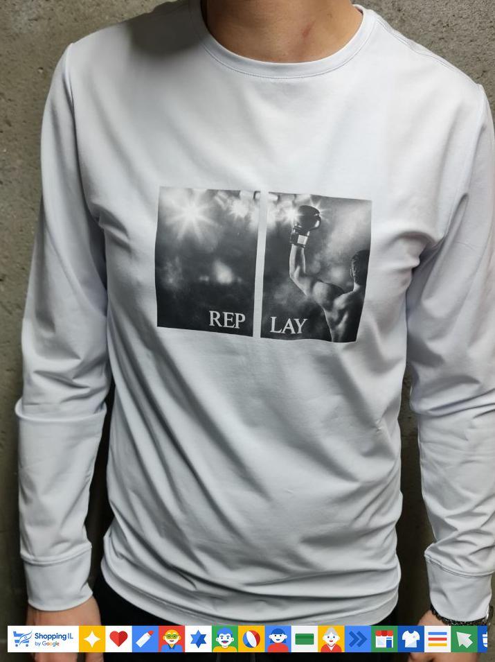 חולצת טי-שירט Roberto Vino New Edition לבן לגבר | עיצוב מיוחד | אופנת רוברטו וינו | חנות מותגים B Brands