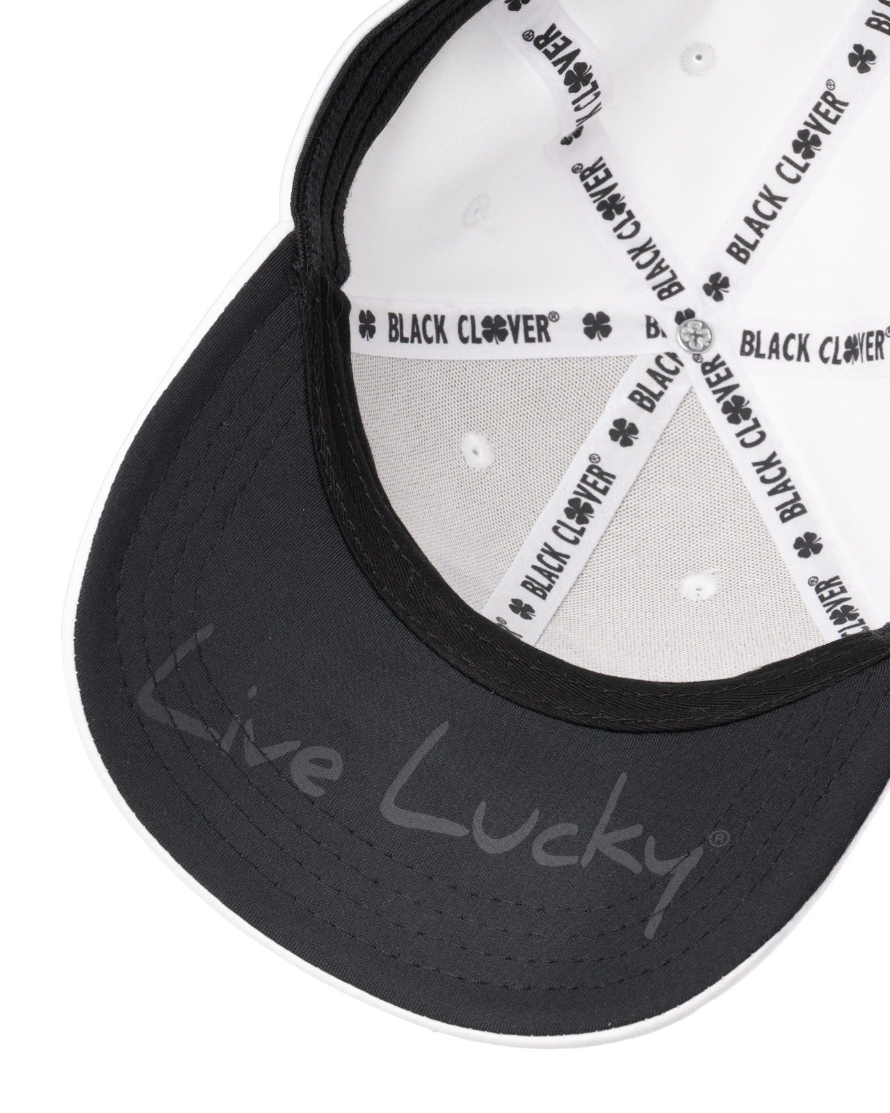 Black • Clover Cap כובע בלאק קלובר בצבע לבן
