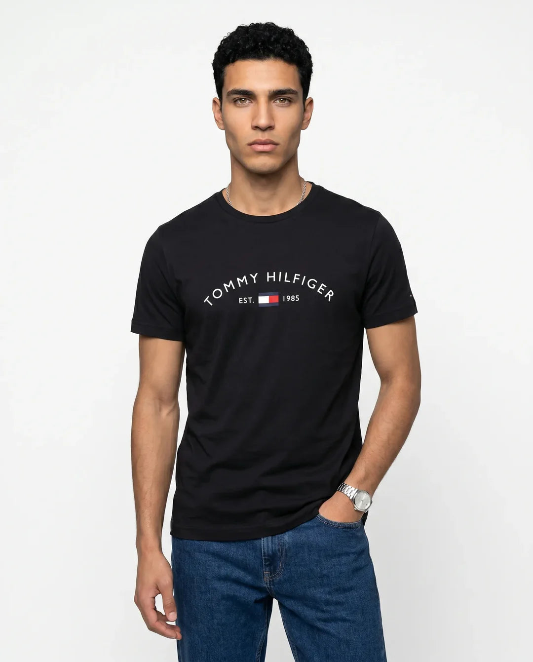 Tommy Hilfiger tshirt טומי חולצת טישרט בצבע שחור