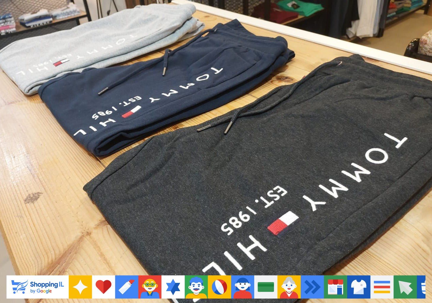 מכנס טרנינג Tommy Hilfiger לגבר Mainline TH-MLN-TRKPNT-25W | מכנסי טומי הילפיגר ג'וגר חורף מגוון צבעים | אופנת גברים B Brands