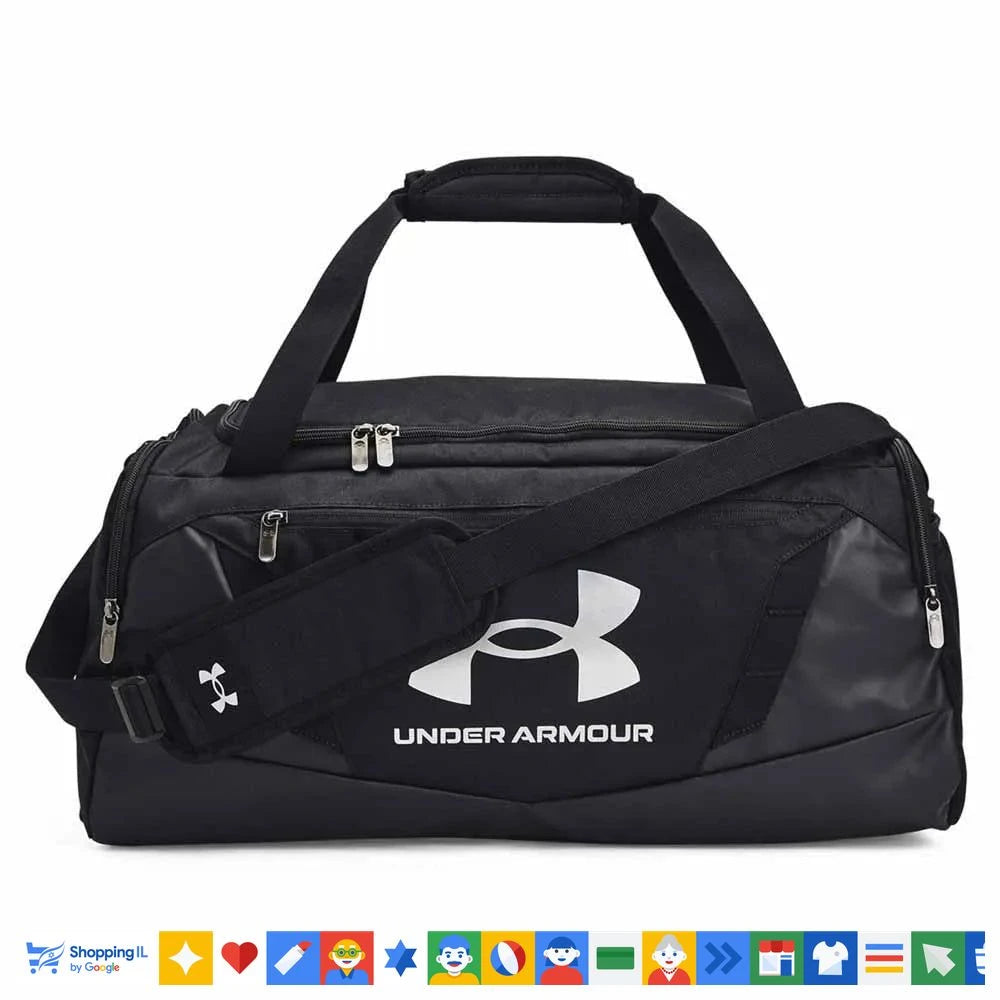תיק אימון Under Armour Undeniable 5.0 Duffle שחור 1369222001OSFM | תיק ספורט עמיד למים | אופנת גברים B Brands