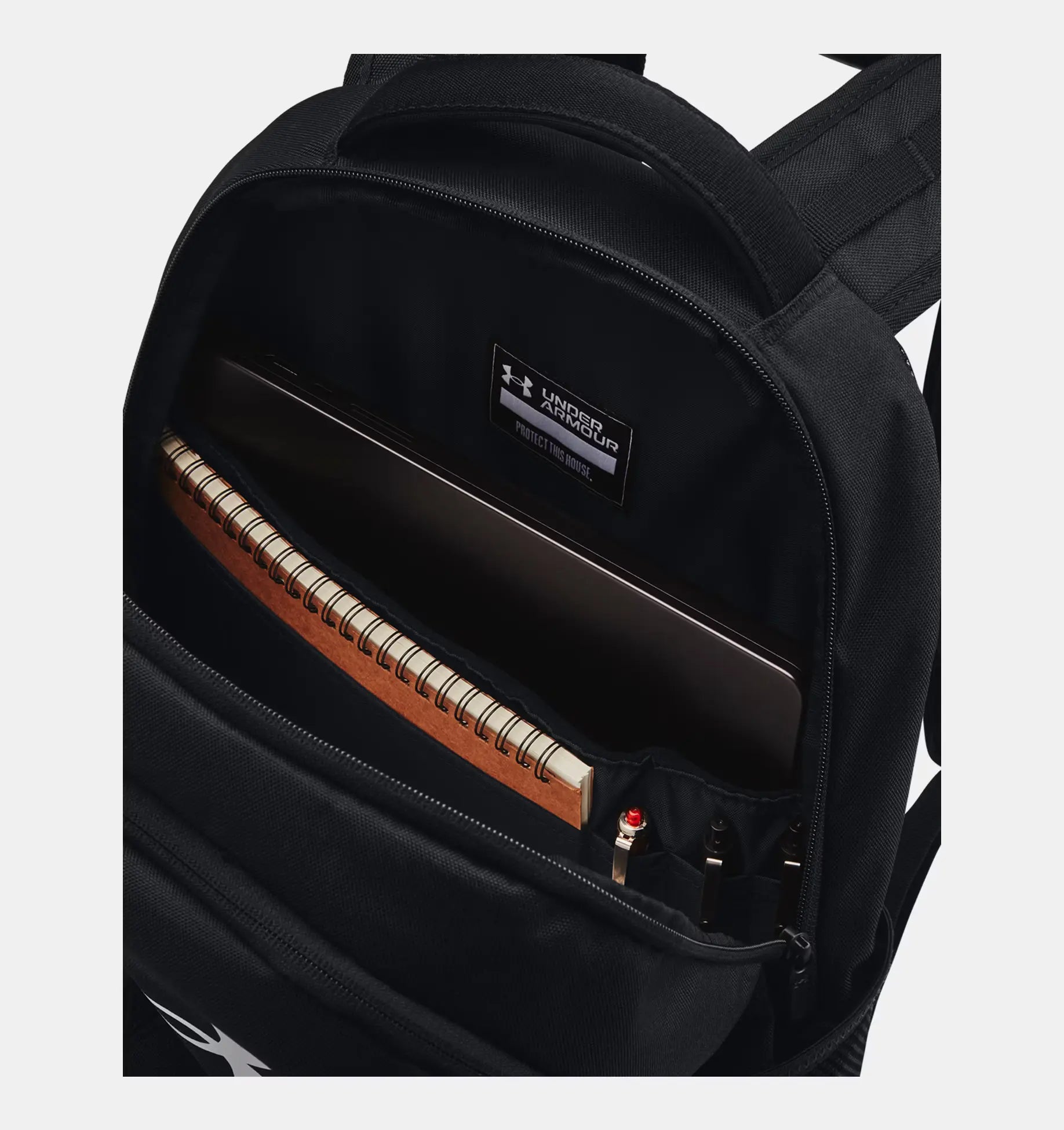 Under Armour Hustle 6.0 תיק גב שחור אנדר ארמור