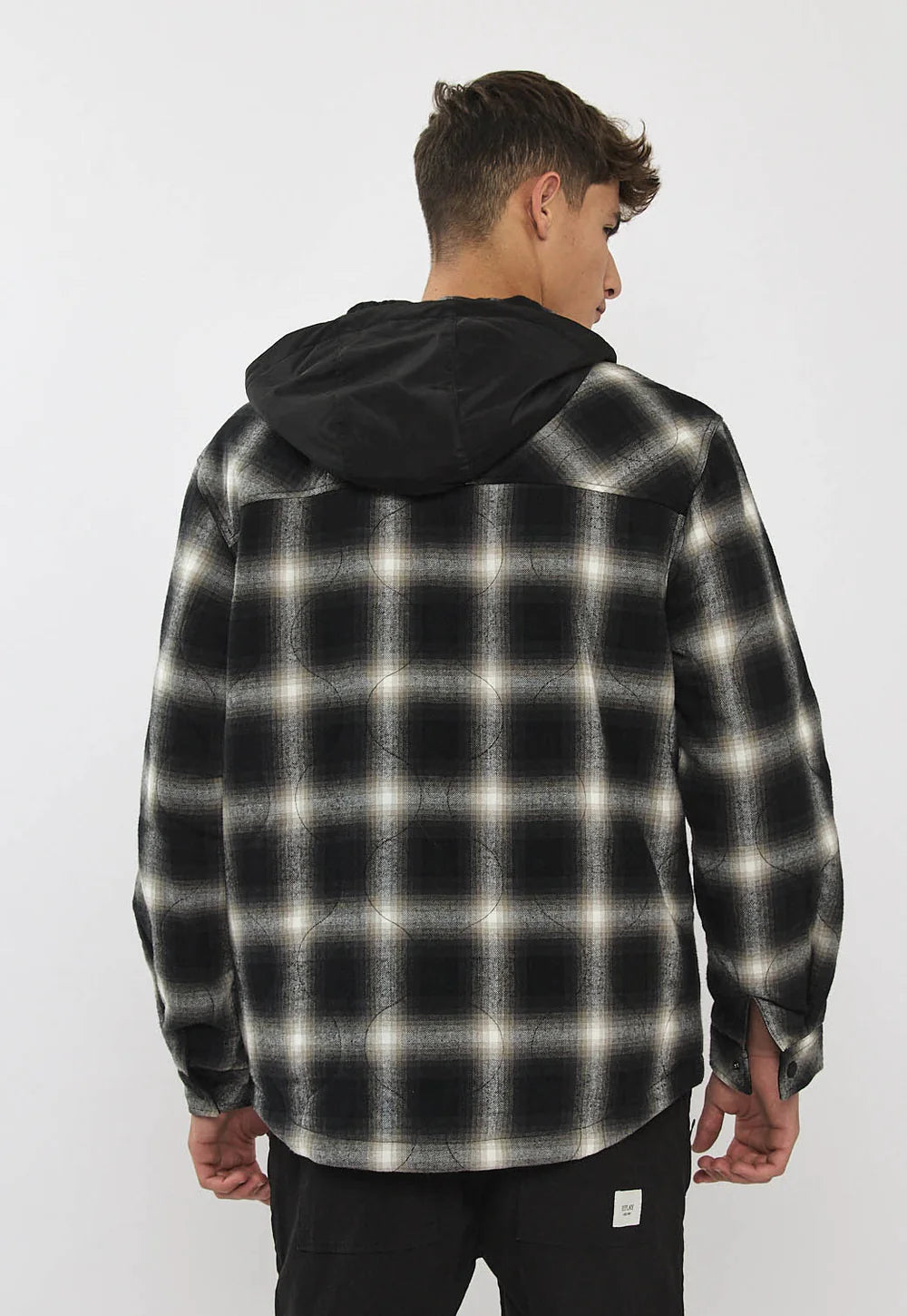 Replay Limited Edition Planel Coat ריפלי מעיל מרופד בצבע שחור מתהפך 2 צדדים