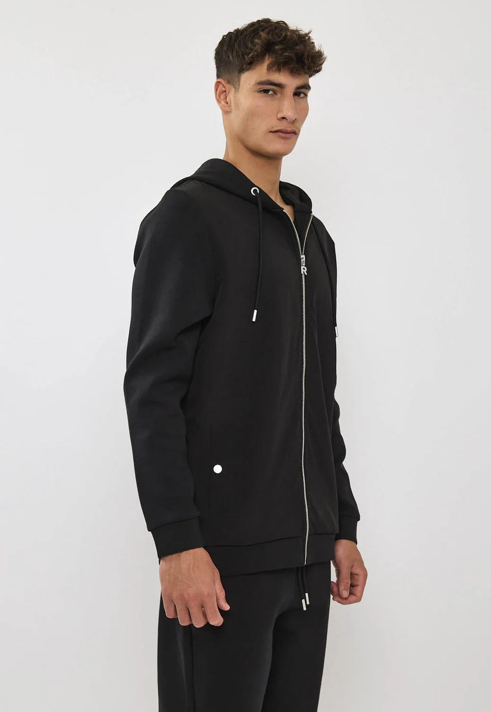 Replay Jacket ריפלי ג'קט עם כובע בצבע שחור