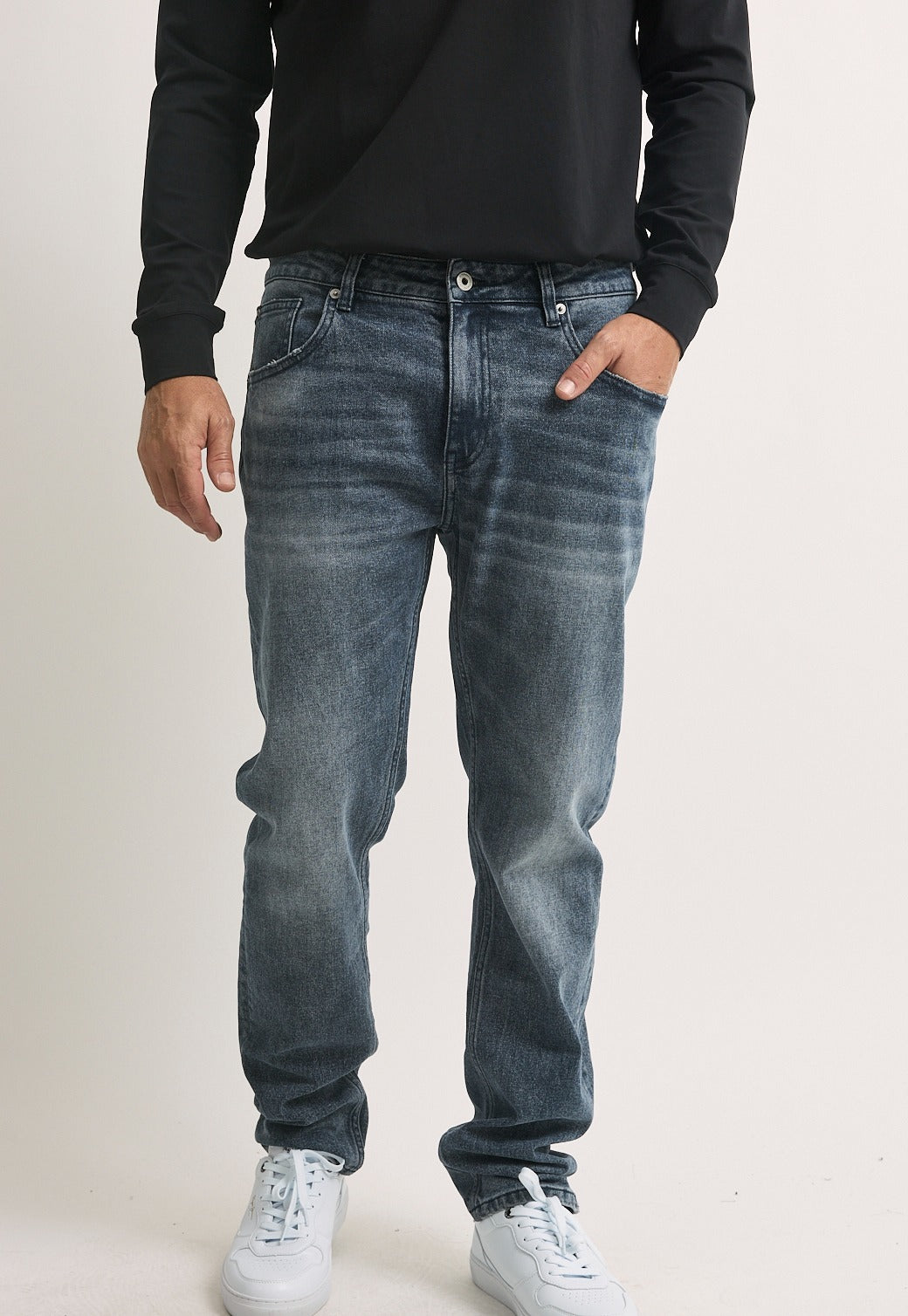 PepeJeans SLIM Jeans גינס פפה ג'ינס סלים בצבע כחול משופשף