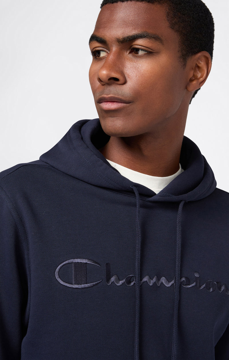 Champion Hoodie קפוצ'ון צ'מפיון בצבע כחול נייבי