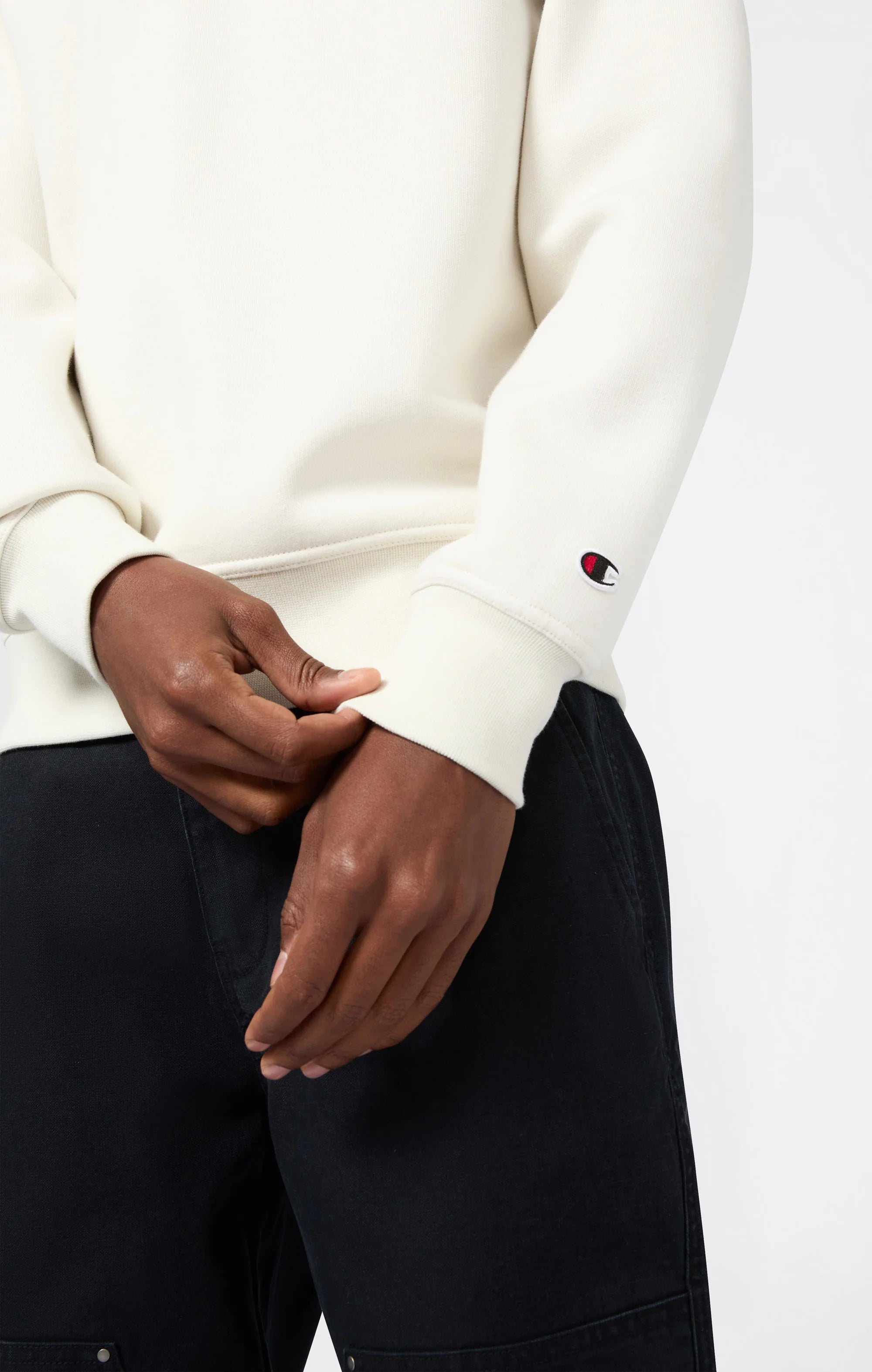 Champion footer פוטר צ'מפיון בצבע קרם