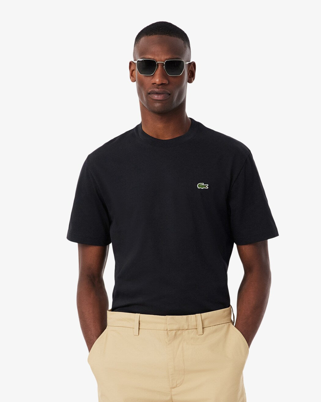 Lacoste tshirt לקוסט חולצת טישרט בצבע שחור