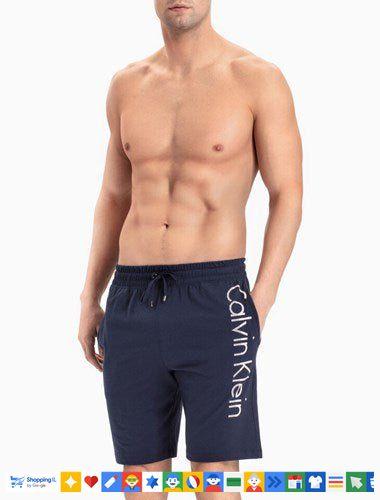 שורט Calvin Klein Short לגבר בצבע כחול כהה | 100% כותנה | אופנת קלווין קליין | חנות מותגים B Brands