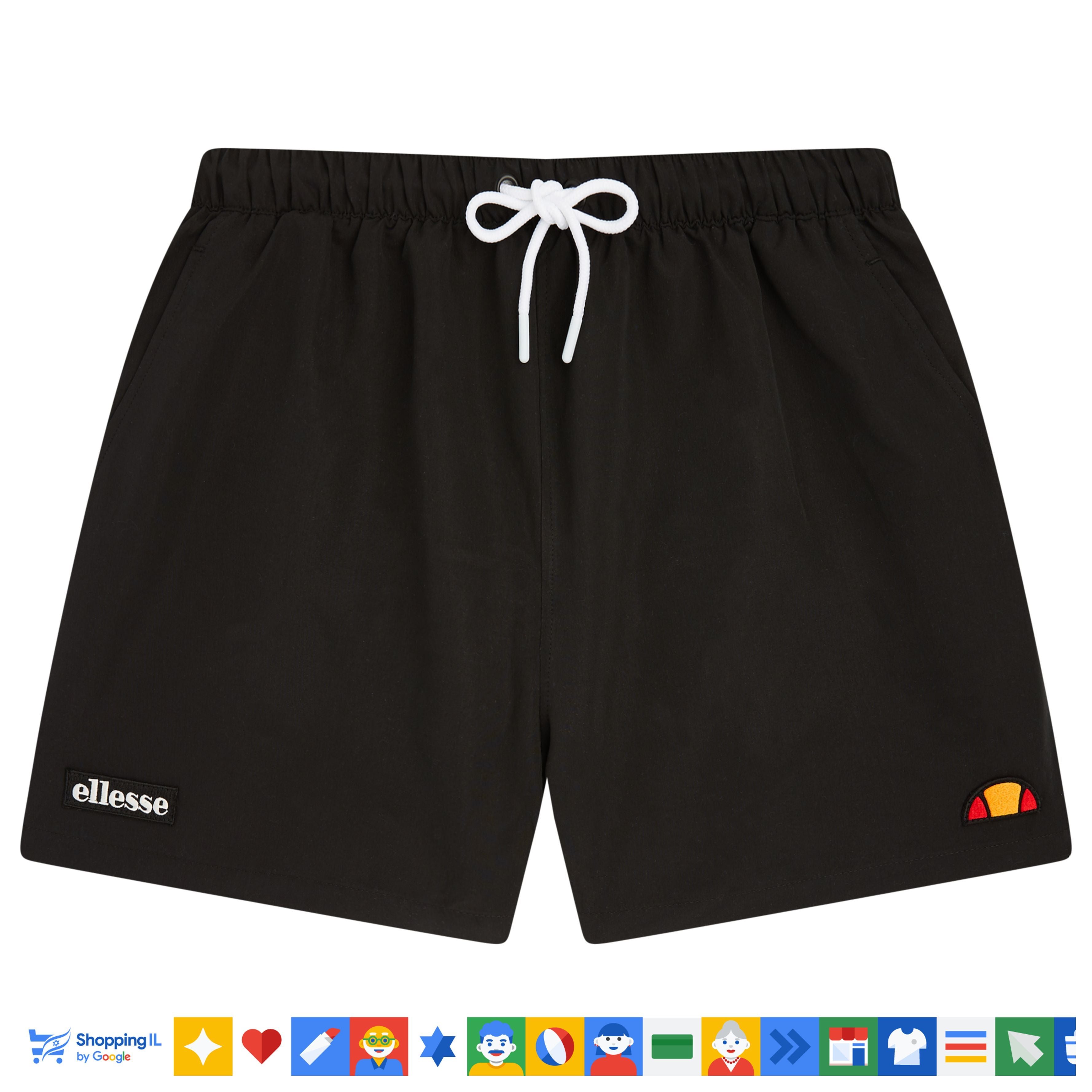 Ellesse swimshort for man מכנס בגד ים אלס לגבר בצבע שחור - www.bbrands.co.il Ellesse swimshort for man מכנס בגד ים אלס לגבר בצבע שחור