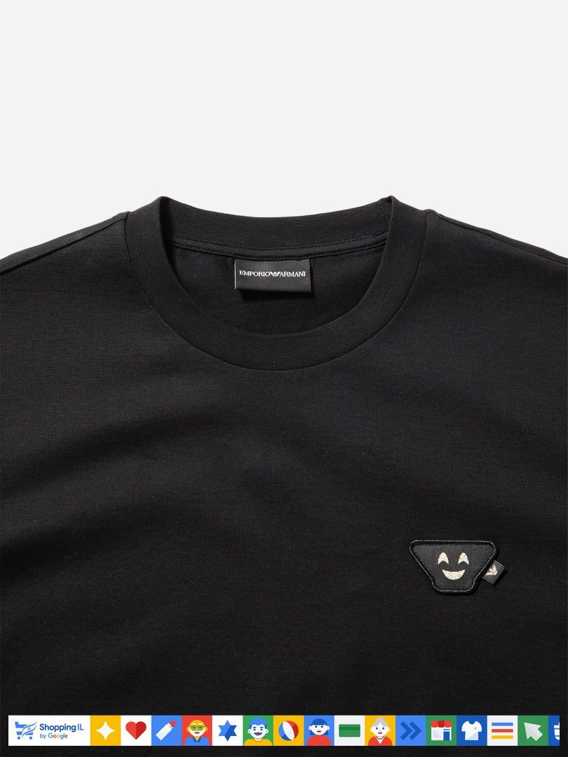 Emporio Armani Tshirt אמפוריו ארמני חולצה טישרט לוגו חיוך - www.bbrands.co.il Emporio Armani Tshirt אמפוריו ארמני חולצה טישרט לוגו חיוך