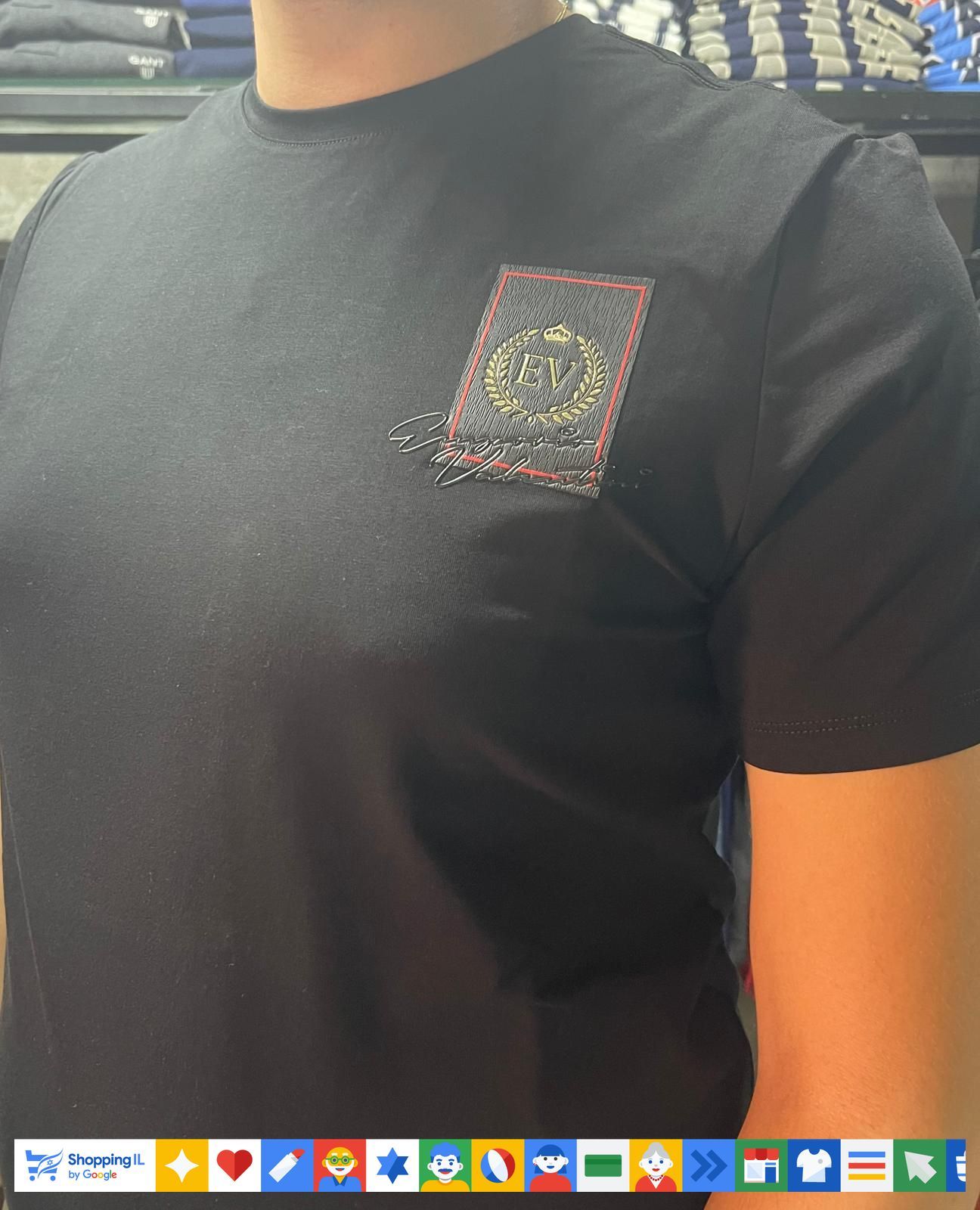 Emporio valentini jeans אימפוריו ולנטיני חולצה טישרט אם לוגו בצד - www.bbrands.co.il Emporio valentini jeans אימפוריו ולנטיני חולצה טישרט אם לוגו בצד