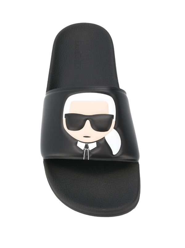 Karl Lagerfeld Ikonic slides כפכפי קרל לגרפלד לגבר - www.bbrands.co.il Karl Lagerfeld Ikonic slides כפכפי קרל לגרפלד לגבר