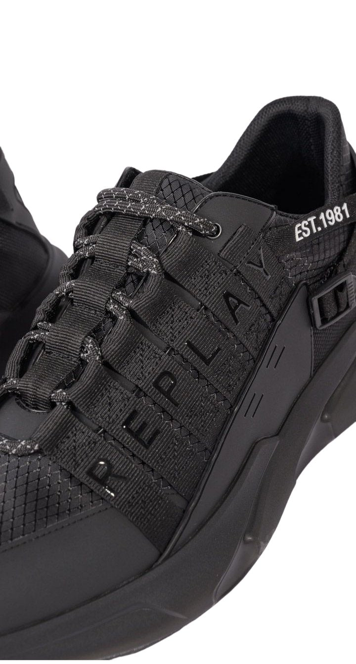 Replay Shoes - for men סניקרס נעלי ריפלי לגבר בצבע שחור - www.bbrands.co.il Replay Shoes - for men סניקרס נעלי ריפלי לגבר בצבע שחור