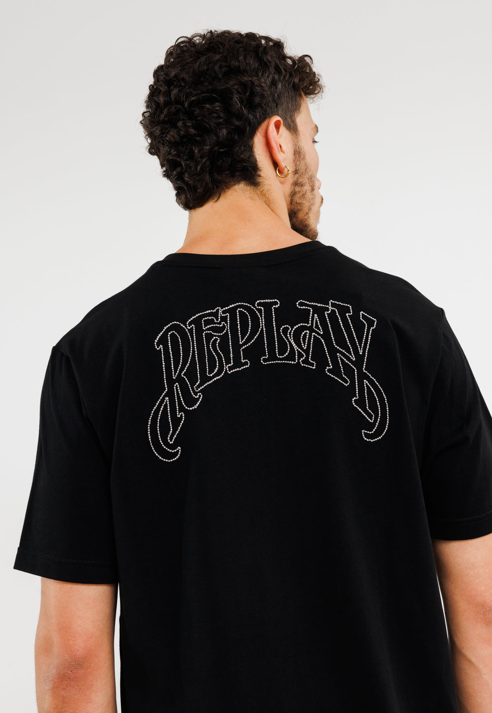 Replay tshirt טישרט ריפליי שחורה לגבר
