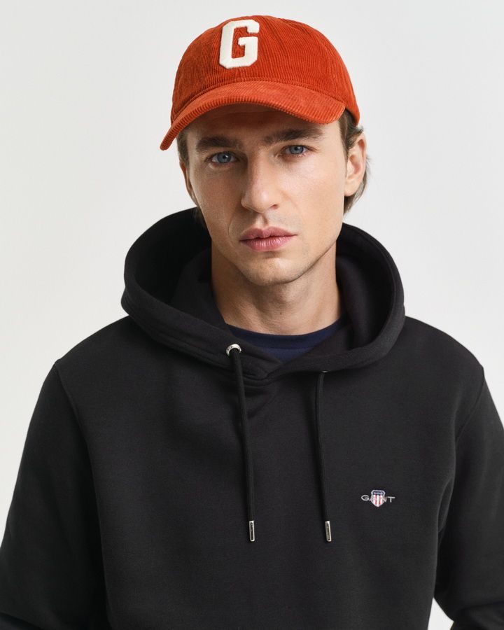 Gant hoodie for man קפוצ'ון גאנט לגבר בצבע שחור