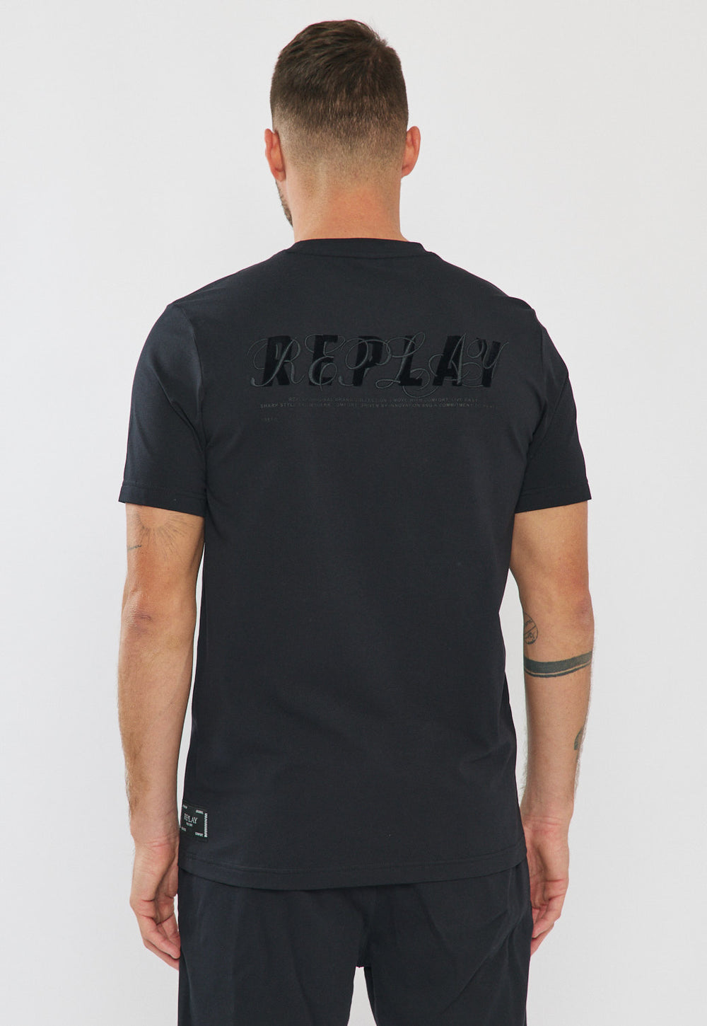Replay tracksuit ריפליי חליפה 2 חלקים בצבע שחור לבן