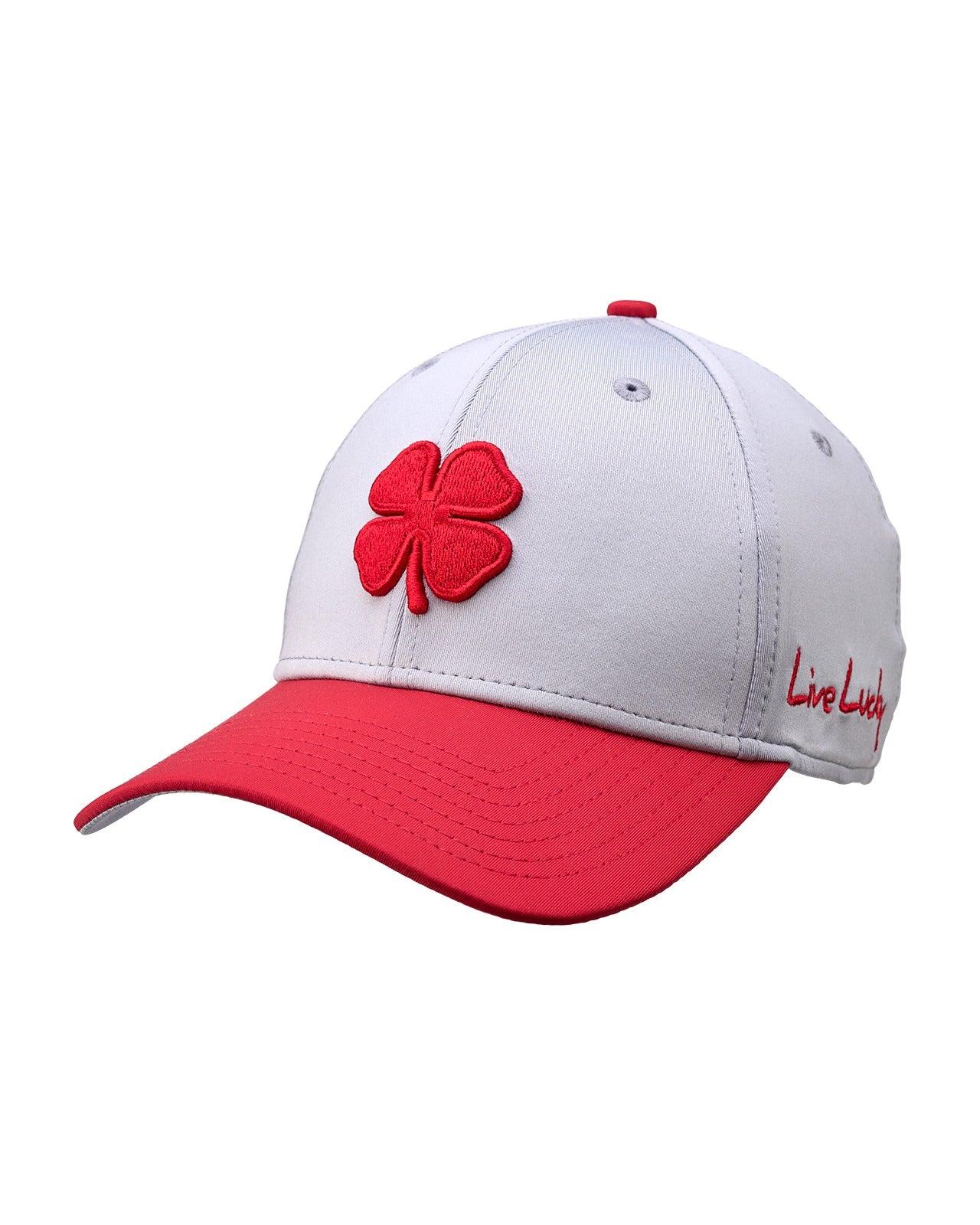 Black • Clover Cap for man כובע בלאק קלובר צבע סילבר אדום