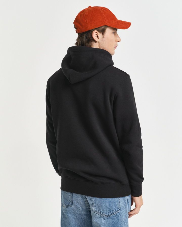 Gant hoodie for man קפוצ'ון גאנט לגבר בצבע שחור