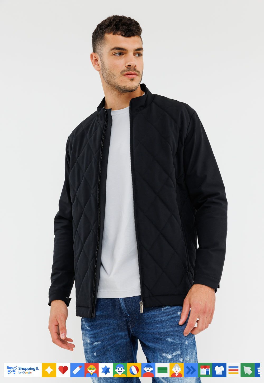 Replay coat ריפלי מעיל פוף מרופד בצבע שחור