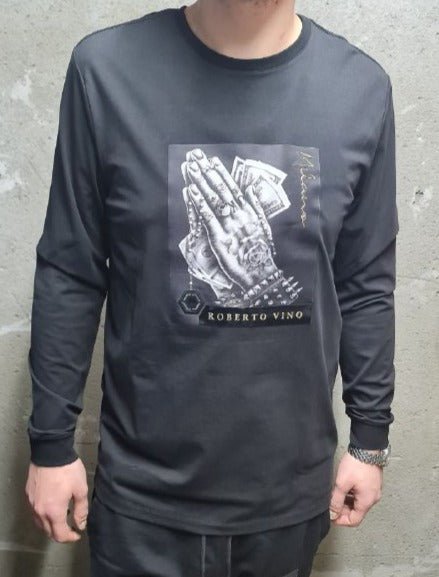 Roberto Vino Men חולצת רוברטו וינו שרוול ארוך - www.bbrands.co.il Roberto Vino Men חולצת רוברטו וינו שרוול ארוך