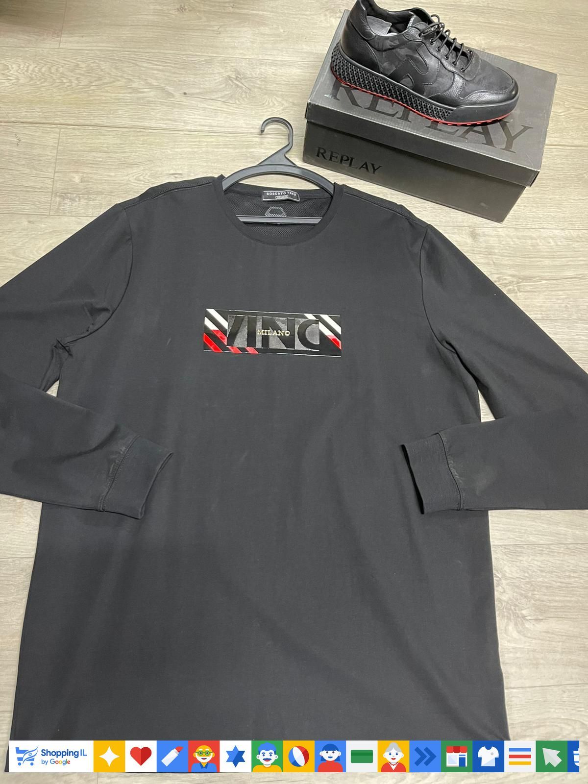 Roberto vinoMilano טישרט רוברטו וינו שרוול ארוך - www.bbrands.co.il Roberto vinoMilano טישרט רוברטו וינו שרוול ארוך