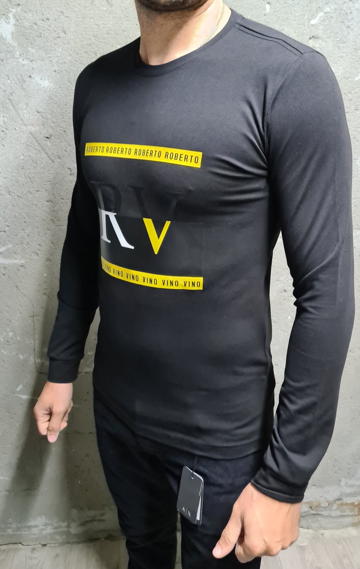 Roberto vinoMilano חולצת רוברטו וינו שרוול ארוך - www.bbrands.co.il Roberto vinoMilano חולצת רוברטו וינו שרוול ארוך