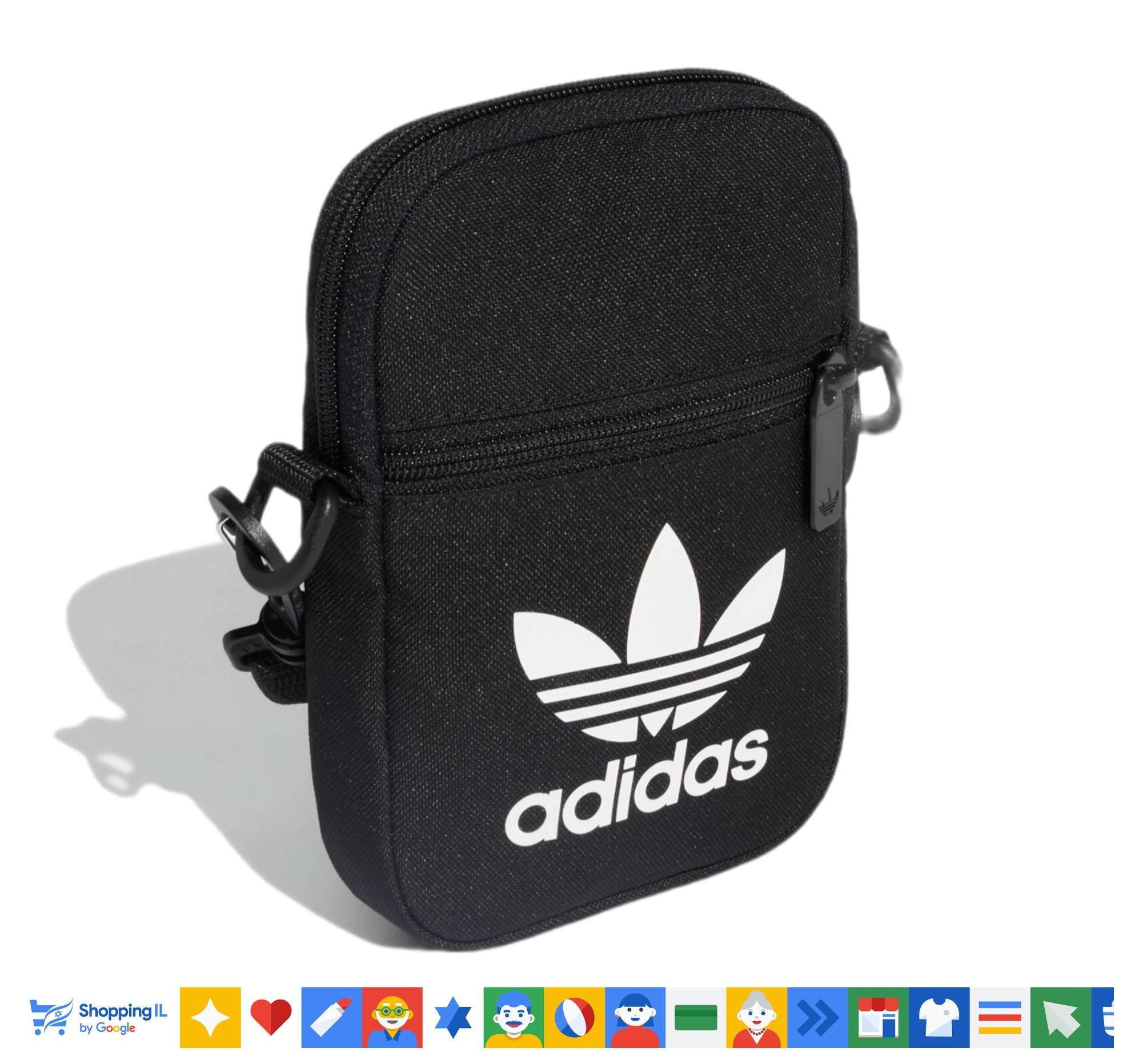 TREFOIL FESTIVAL BAG אדידס תיק צד' בצבע שחור - www.bbrands.co.il TREFOIL FESTIVAL BAG אדידס תיק צד' בצבע שחור