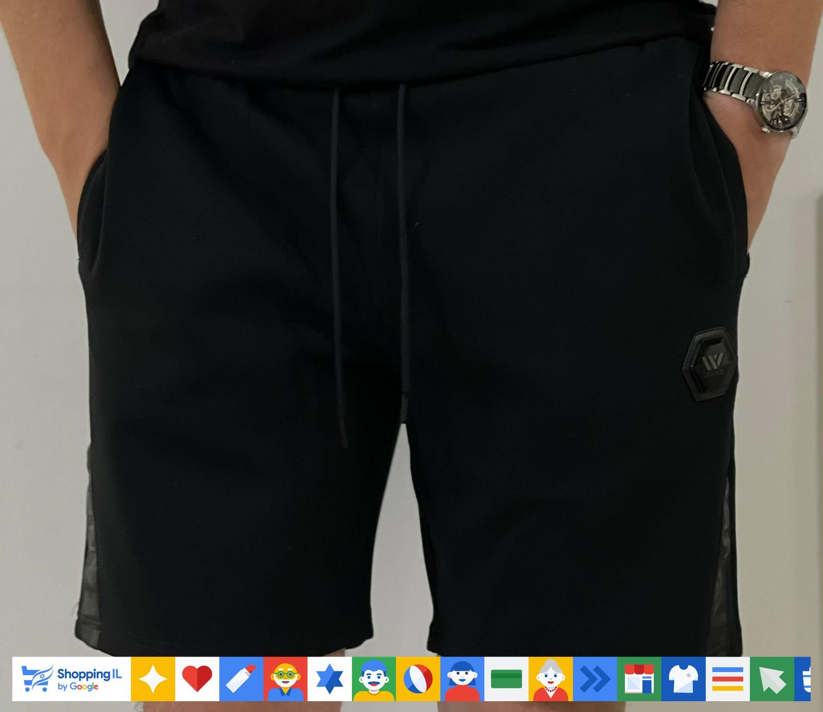 WJeans for men שורט דבליו גינס מכנס לוגו קטן בצד - www.bbrands.co.il WJeans for men שורט דבליו גינס מכנס לוגו קטן בצד
